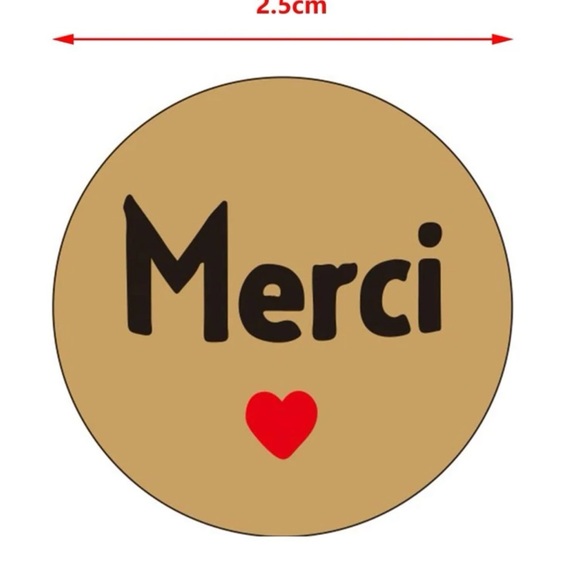 Merci Stickers 100 - Picture 2 of 3
